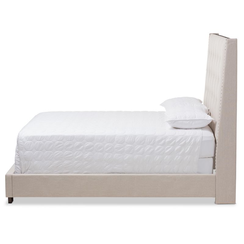 Georgette Modern and Contemporary Fabric Upholstered Bed - Baxton Studio, 3 of 11