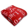Inspiring Messages (Red) Christmas Super Soft Throw Blanket - 50x60 Throw Blanket for Bedroom, Living Room, Spring Time - 3 of 4