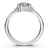 Pompeii3 1 1/3Ct Cat Paw Shape Diamond Ring 14k Gold Lab Created - 2 of 4
