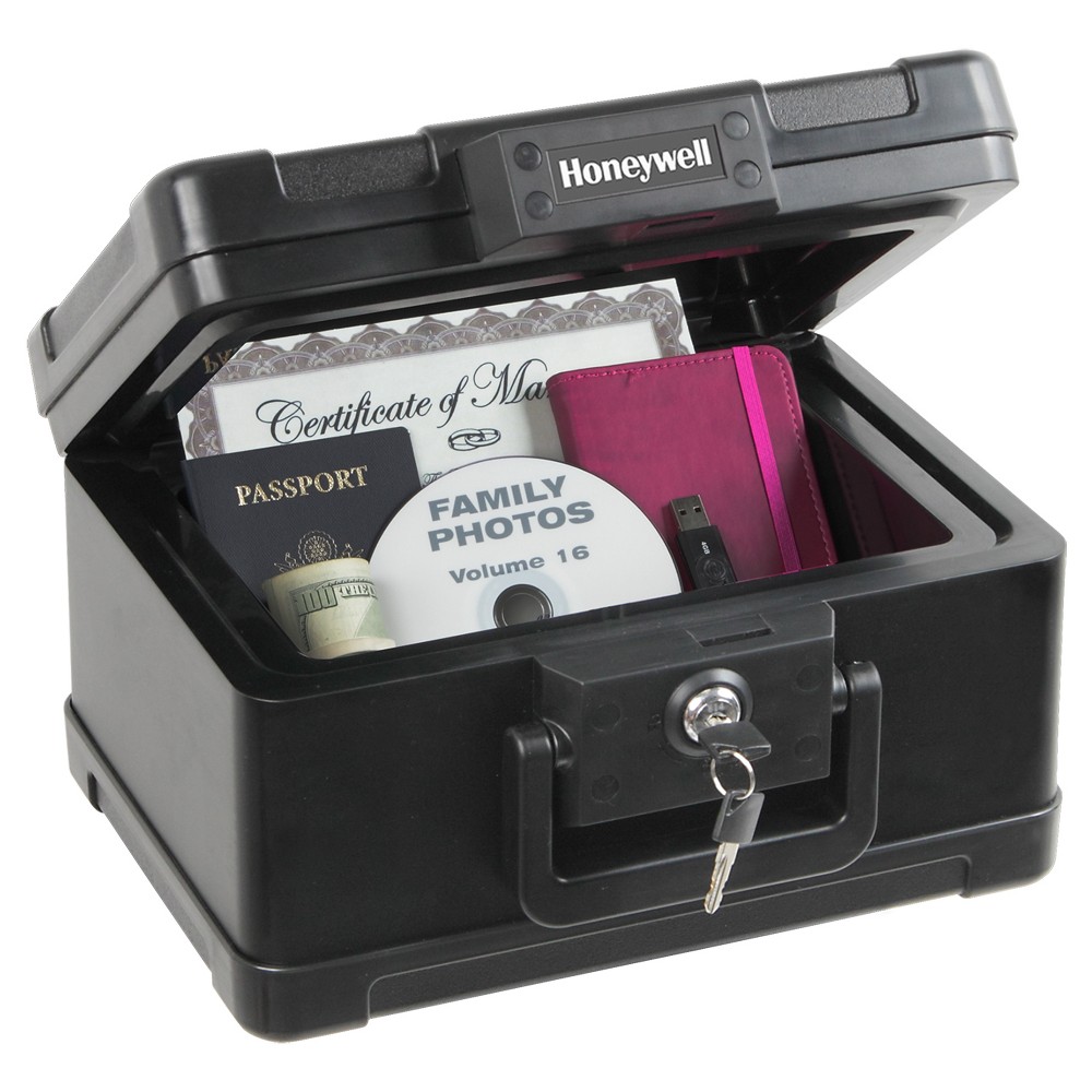 Honeywell 1/2 Hr. UL Fire Document Chest, Black