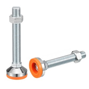 Unique Bargains Carbon Steel Non-Skid Adjustable Furniture Table Feet Leveling Feet 2 Pcs - 1 of 4