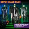 3 Pack Hanging Halloween Skeleton Ghosts Decorations, Grim Reapers for Best Halloween Outdoor Decorations - 2 of 4