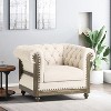 Mid-Century Club Chair Armchair with Fabric for living room-Christopher Knight Home - 4 of 4