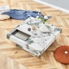NicBex 31.4 Inch Square Coffee Table with Imitation Marble Tabletop and Srorage Box for Living Room,Bedroom - 2 of 4