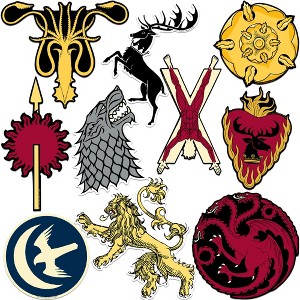 Game of Thrones Large House Sticker Vinyl Large House of The Dragon Stickers Variety Pack - 1 of 4
