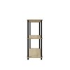 Homez 3 Tiers Wood Household Shelving Unit (23.54 in. W x 29.72 in. H x 11.73 in. D) - 3 of 4