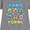 Girls' - SpongeBob SquarePants - Kamp Koral Kamp Koral Patches Graphic Short Sleeve Fleece Dress - 2 of 4
