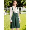 INSPIRE CHIC Women's High Waist Overall Corset Skater Suspender Dresses - 2 of 4