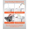VEVOR Meat Cutter Machine, 550W Meat Slicer, 350 lb/h Commercial Meat Cutting Machine, Stainless Steel, 3.5 mm Thickness, Silver - 3 of 4
