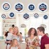 Big Dot of Happiness Happy Father's Day - Hanging We Love Dad Party Tissue Decoration Kit - Paper Fans - Set of 9 - 3 of 4