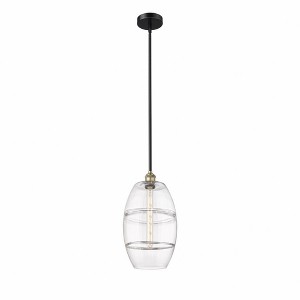 Vaz - 1 Light Stem Hung Mini Pendant In Industrial Style-18 Inches Tall and 10 Inches Wide - 1 of 1