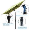 Maria 6x9 ft uv-cut Patio Cantilever Umbrella with Crank and Push Button Tilt without flap, Outdoor Furniture - Maison Boucle - 4 of 4