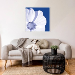Amanti Art Flower Pop Blue III by Marie Elaine Cusson Framed Wall Art Print - 1 of 4