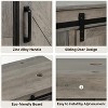ELECWISH Bathroom Vanities, 48'' Barn Door Farmhouse Bathroom Vanity Cabinet with 6 Drawers, Standing Bathroom Vanity Set - 4 of 4