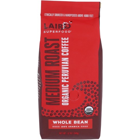 Laird Superfood Coffee Whole Bean Medium Roast - Case of 6 - 12 oz - image 1 of 1