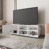 NicBex TV Stand for 60 Inch TV with Handle Free Design,TV Entertanment Center with 1 Cabinet and 4 Open Shelves,TV Console Table for Living Room - 2 of 4