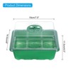 Unique Bargains Breathable Light-Transmissive Corrosion-Resistant Seeding Tray 12 Packs - 2 of 4