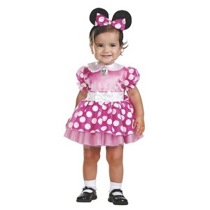Disguise Toddler Girls' Minnie Mouse Costume - Size 12-18 Months - Pink - 1 of 1