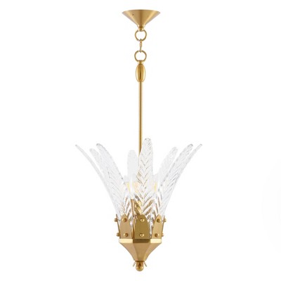 Parrot Uncle 17" 1-Light Gold Modern Pendant Light Adjustable