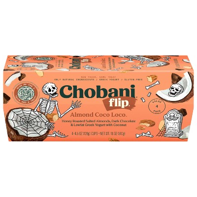 Chobani Flip Chocolate Almond Coco Loco Greek Yogurt - 4ct/4.5oz Cups ...