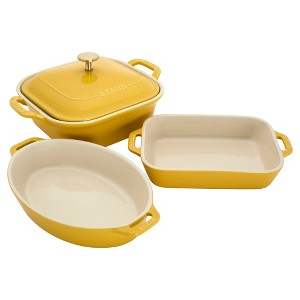 Staub Ceramic 4-pc Baking Pans Set, Casserole Dish with Lid, Brownie Pan - 1 of 1