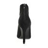 Journee Collection Womens Brecklin Back Heel Zip Open Toe Stiletto Booties Black 6.5 - 3 of 4