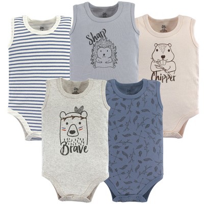 Honest Baby 5pk Organic Cotton Short Sleeve Bodysuit - Gray 12m : Target