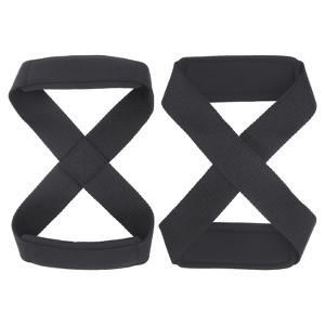 Unique Bargains Cotton SBR Sponge Pads Figure Lifting Straps 2 Pcs - 1 of 4