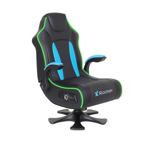 Cxr3 Dual Audio Gaming Chair Black Teal X Rocker Target