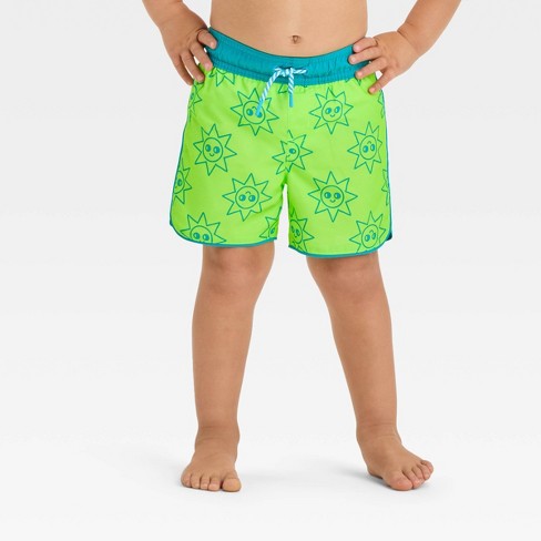 Baby Boys' Dolphin Hem Swim Shorts - Cat & Jack™ Green 18m : Target