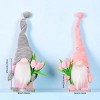 Christmas Gnomes Plush Decoration,Gnome Plush Christmas Decoration Handmade Swedish Dwarf Scandinavian Tomte Elf Gnomes for Home Office Table Decor - 2 of 4