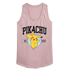 Women's - Pokémon - Pikachu Collegiate Graphic Racerback Tank - 1 of 4