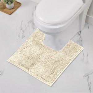 Haven Collection Bathroom Rug 100% Polyester Tufted Bath Mat, Non-Slip TP Rubber Backing, Machine Washable Bath Rug - 1 of 2