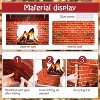 Christmas Cardboard Fireplace Prop- 3D Artificial Red Brick Cardboard Fireplace-Christmas Decoration - 3 of 4
