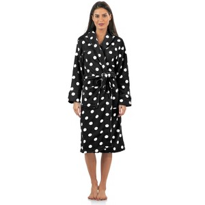 Casual Nights Women's Fleece Long Sleeve Plush Robe - 1 of 3