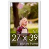 PosterPalooza | Classic Modern White Picture Frame - UV Acrylic, Foam Board Backing, Hanging Hardware - 2 of 4