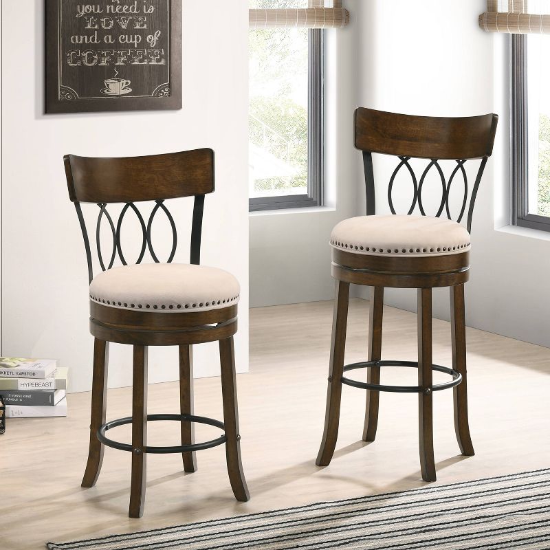 Set of 2 24" Darlowe Swivel Counter Height Barstools - HOMES: Inside + Out, 5 of 7