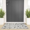 Ninola Design Winter Stars Snowflakes Gray Welcome Mat -Society6 - 2 of 3