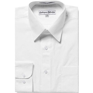 Gentlemen's Collection Men's Regular Fit Long Sleeve Dress Shirt – Available in Multiple Colors - 1 of 2