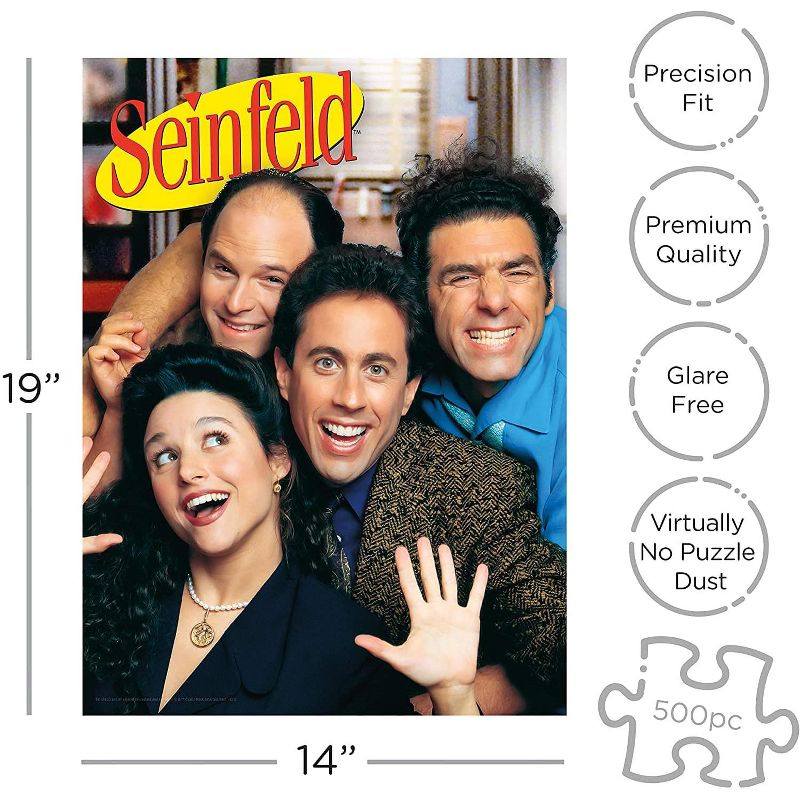 Aquarius Puzzles Seinfeld Cast 500 Piece Jigsaw Puzzle, 2 of 4