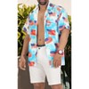 LA LEELA Men's Hawaiian 4th of July Patriotic American Shirt Short Sleeve Button Down Holiday Shirts for Men - 3 of 4
