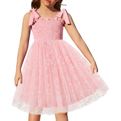 flowy toddler dress Angel Dear Magnolia Picot Trim Dress 4T