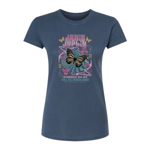 Women's - Janis Joplin - Butterfly Fitted Graphic T-Shirt - 1 of 3
