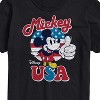 Men's - Disney - Mickey Mouse USA Flag Thumbs Up Short Sleeve Graphic T-Shirt - 2 of 4
