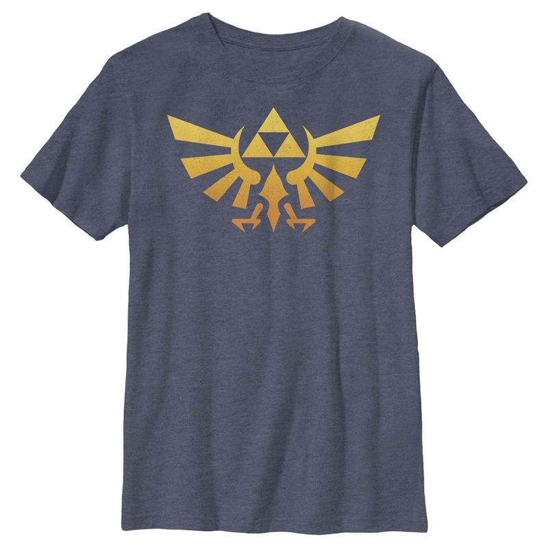 Boy's Nintendo Legend of Zelda Triforce Fade T-Shirt, 1 of 4