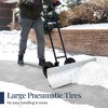 Best Choice Products 36in Hand Snow Pusher w/ 2 Wheels, Adjustable Handle, Blade Angle, Reflective Tape - 4 of 4