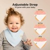 8pk Organic Baby Bandana Bibs, Baby Drool Bibs for Baby Boy, Girl, Baby Bibs for Infant, Newborn - 3 of 4