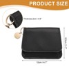 Unique Bargains Multi Slots Front Pocket Coin Credit ID Card Holder PU Leather Wallet Black - 2 of 4