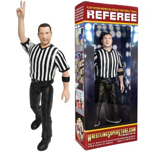 Counting and Talking Wrestling Referee Action Figure for WWE & AEW Figures - 1 of 4