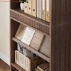 5 Tier 71" Tall Bookcase w/Display Rack & Fluted Design, Farmhouse Bookshelf w/ Wood Base, Wood Bookshelf Rustic Vintage Book Shelf for Office Library - 4 of 4